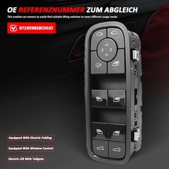 Front Left Power Window Switch 2016-2023 for Porsche Cayenne/Panamera 9Y0 971