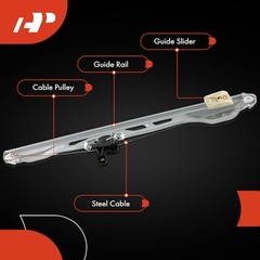 Front Driver Side Power Window Regulator, Without Motor | for Ford Transit