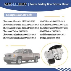 Power Folding Door Mirror Motor 20756891 GM0817558 Compatible with Chevrolet