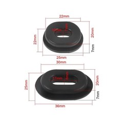 FLYPIG Rubber Grommet Single Side Cover for Honda Motorcycle CB100 CB125S CL1…