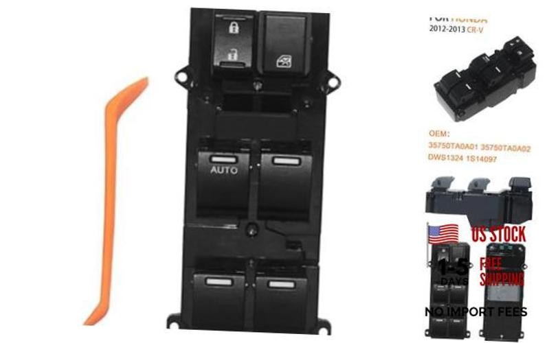 35750-T0A-A01 Power Window Switch for CRV – for CRV 2012 2013 2.4L L4 OE#