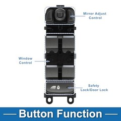 Power Window Switch Front Left Driver Side Window Control Switch for Jaguar XE