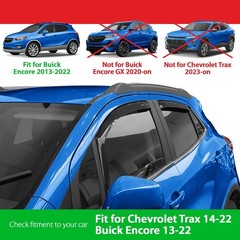 Goodyear Shatterproof in-Channel Window Deflectors for Chevrolet (Chevy) Trax…