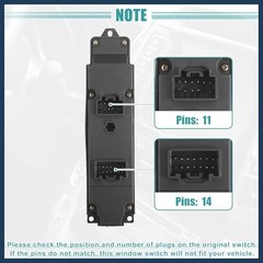 Power Window Switch – Front Left Driver Side Window Control Switch