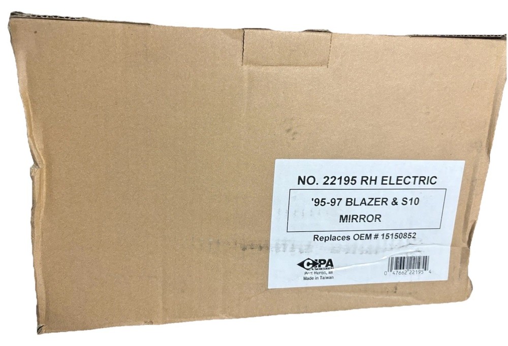 CIPA Passenger Side Power Door Mirror -for ‘95-‘97 Blazer S10 Jimmy, Sonoma