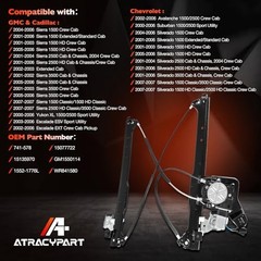 Window Regulator with Motor Assembly Rear Left Driver Side Compatible with