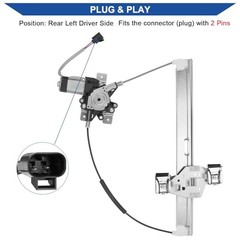 Power Window Regulator with Motor Compatible with Hummer Rear Left Driver Side