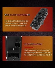04602533AB 04602533AF Master Window Control Switch, Push Button, Auto, Black,