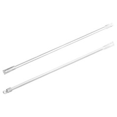 2 Pcs Aluminum Curtain Rod Drapery Pull Rods Curtains Turn Hook