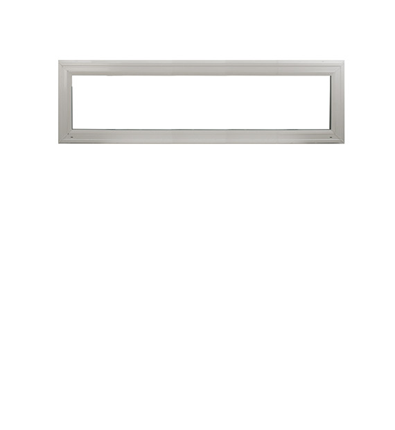 Double Pane Transom Window 48″ x 16″ Fixed Window DP50 TEMPERED GLASS White Viny