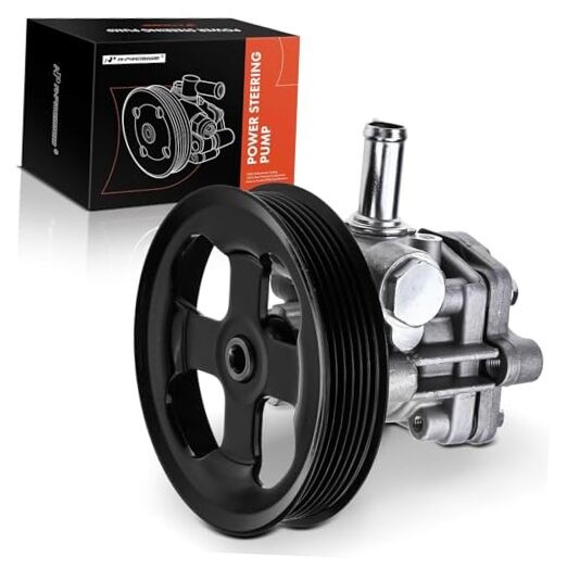 Power Steering Pump, with Pulley, Compatible with Mitsubishi Outlander 2004