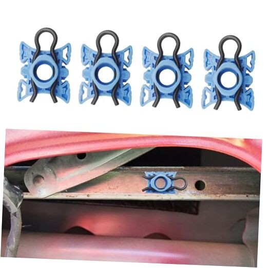 4PCS Window Regulator Sliding Pivot Clips, Automotive Clips, 1.09″ x 1.3″ Blue