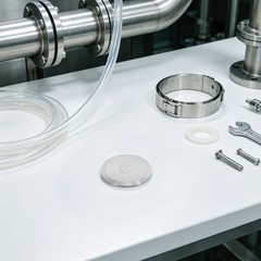 Durable Stainless Steel End Cap Sanitary Seamless Seal Silver Finish