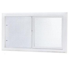 31.75 in. x 13.75 in. Left-Hand Single Sliding Vinyl Window with Dual Pane Glass