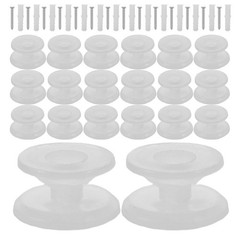 1 Set Window Blinds Plastic Cord Winder, String Holder with Screws for Wall