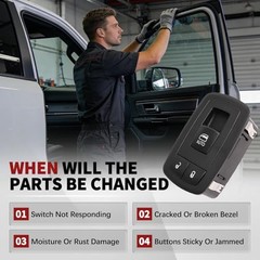 Passenger Side Power Window Switch Bezel Compatible with Dodge RAM 1500 2019