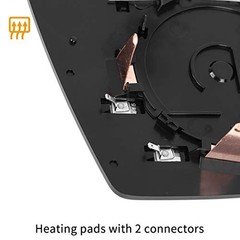 Mirror Glass Heated with Backing Plate Driver Side Left Side Rear View Mirror