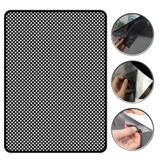 2Pcs Reusable Car Tinted Window Film Black PVC Heat Blocking Insulation