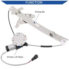 Obaee Front Left Driver Side Power Window Lift Regulator with Motor Assembly