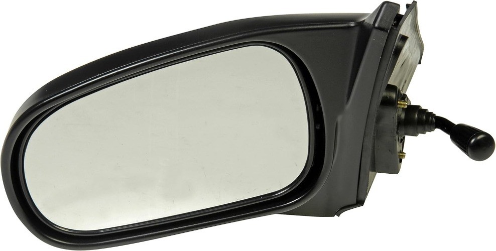 Driver Side Manual Door Mirror Compatible with Select Honda Models, Black
