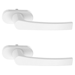 2 Pcs Inward Opening Window Handle Heavy Duty Lock Glass Aluminum