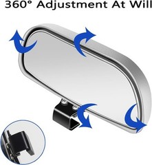 Blind Spot Mirrors 2 Pack – Universal Outside Rear View Mirror with Wide Field o