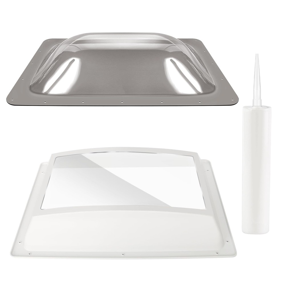 XMK RV Skylight Replacement Bundle 18 x 26 Outer Dome Fit 14 x22 Opening RV