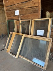 Lot of Architectural Windows – Mixed Sizes – Great for Greenhouse, Shed or DIY