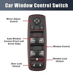 68030823AE Front Left Driver Side Car Power Window Switch for Jeep Grand