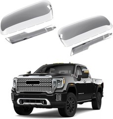 Tow Mirror Caps Replacement for 2020 2021 2022 2023 2024 2500HD 3500HD Chrome