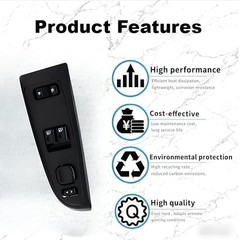 15883318 Master Power Window Switch w/Bezel Front Driver Side Fit for Chevy