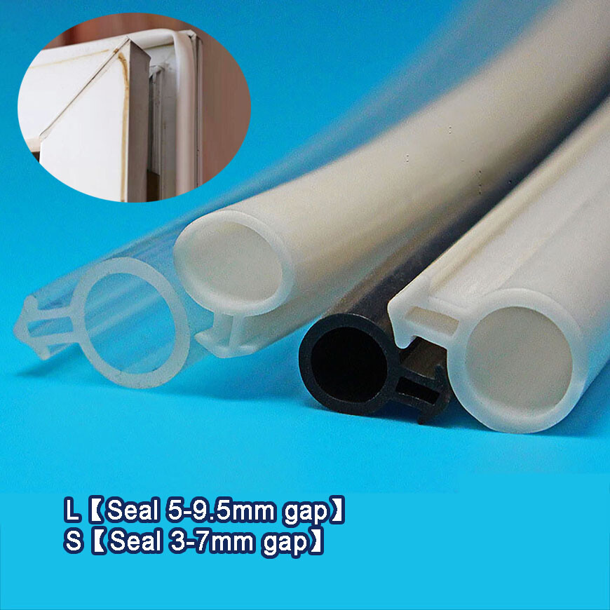 O-Type Draught Excluder Door Window Silicone Rubber Weather Seal Strip Gasket