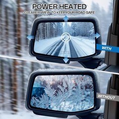 Driver Side Door Mirror for 2019-2024 Chevy Silverado 1500, with Heated Left