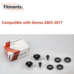 Rear Window Latch Bolt Nut Screw Set for Toyota Sienna GSL ASL 2003 2017 Year