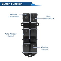 Front Left Driver Side Power Window Switch for Lexus NX300 2018-2021 Window