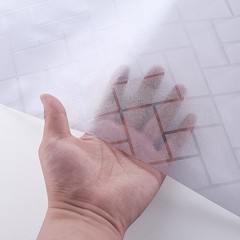 1 Pack Reusable Silver Window Privacy Film Non Adhesive Frosted Decorative Film