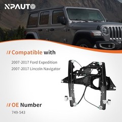 Power Window Regulator with Panel Without Motor fit for 07 Front Passenger Side