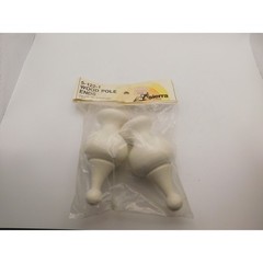 Sierra Wood Pole Ends Pair for 1 3/8″ Wood Pole