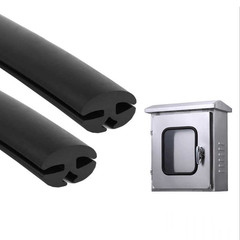 NBR Rubber Window Seal Strip – 3 Groove Weatherproof Edge Trim (Per Meter) New