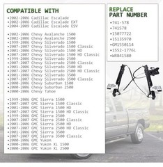 Power Window Regulator w/ Motor Left Driver for Silverado Tahoe Yukon 741-578