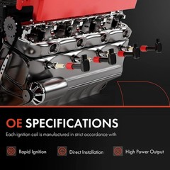 Ignition Coil Pack Compatible with Mini Cooper 2007-2007 L4 1.6L Naturally,