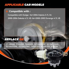 Power Steering Pump with Pulley & Reservoir Compatible with Dodge 21-4045R