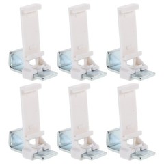 6 Pcs Clamp Style Roller Shade Holders Mount Brackets for Rentals