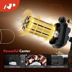 Power Window Regulator with Motor (6-Pin) | Compatible Front Passenger Side