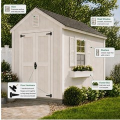 2 Pack 12×18 White Flush Mount Shed Windows Safety Glass Vertical Slider New