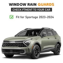 Shatterproof Taped-On Window Deflectors for Kia Sportage For 2023-2025 Sportage