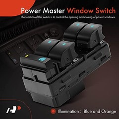 Front Left Driver Side Power Window Switch | Compatible Master Window Switch