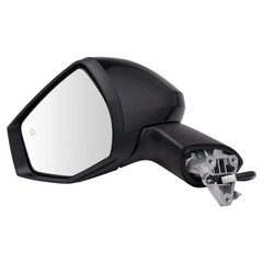 Left Driver Side Mirror Power Heated Smooth Black Paint to Match Compatible