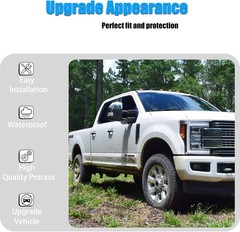 Chrome Plated Mirror Covers Caps Fit for Ford Super Duty 2017-2025 F-250 F-350 2