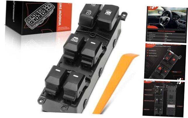 Master Power Window Switch Compatible with Kia Forte/Forte5 2014 2015 2016
